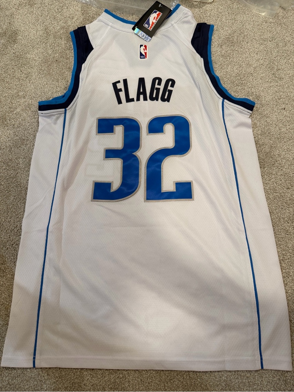 NBA Nike Dallas mavericks cooper flagg white jersey #32 basketball jersey